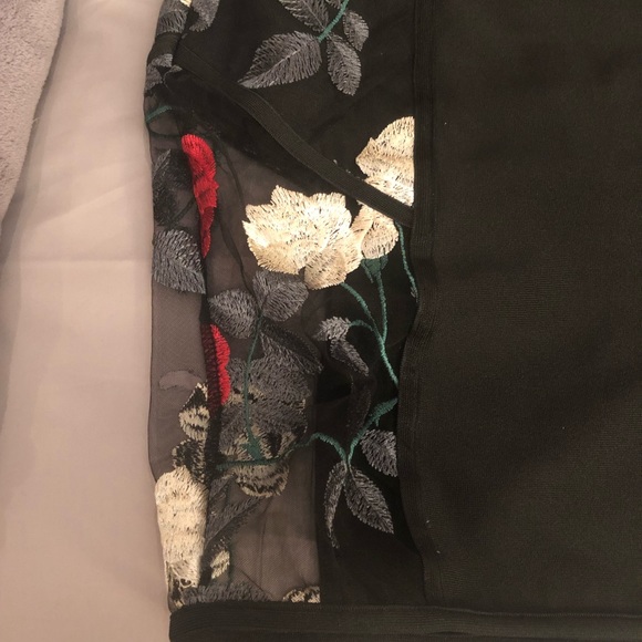 WOW Couture Embroidered Mesh Dress - Picture 5 of 8